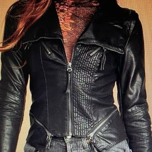 Black Vegan Leather Jacket